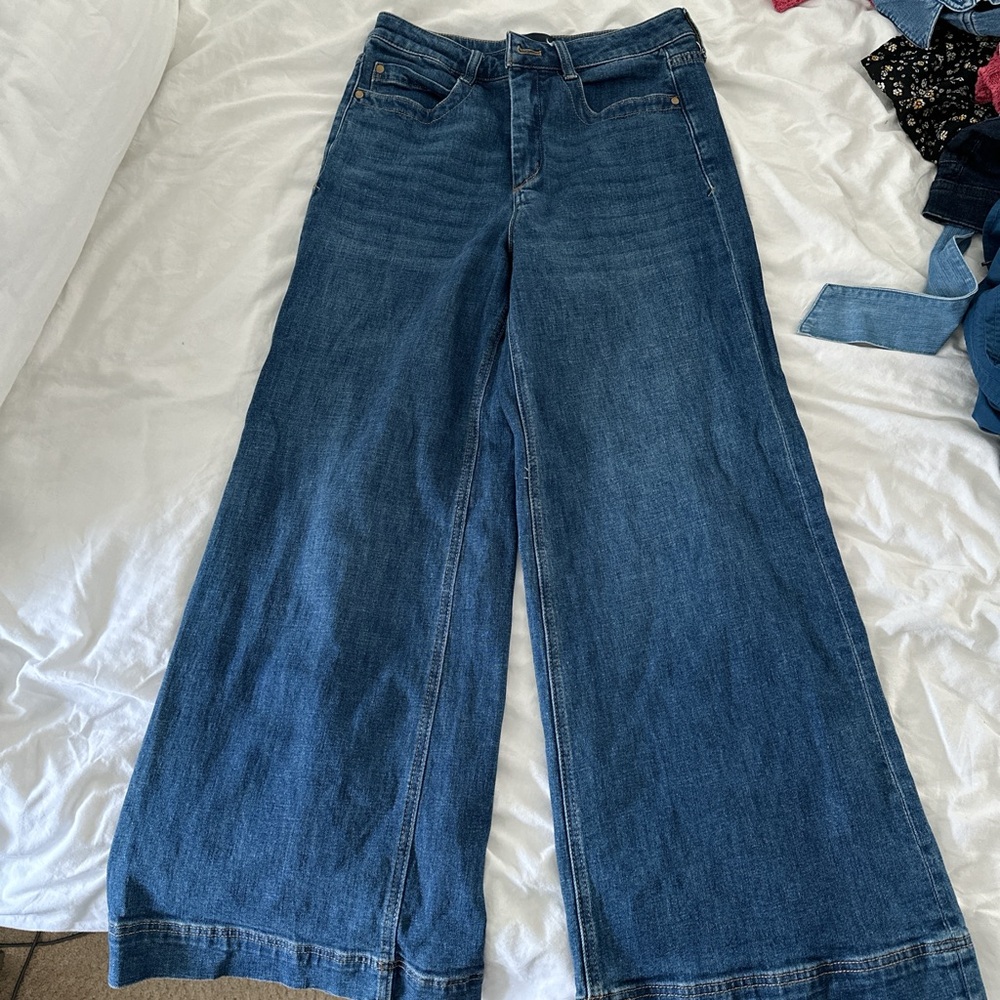 Anthro Maeve Collette 27p great used condition wide leg